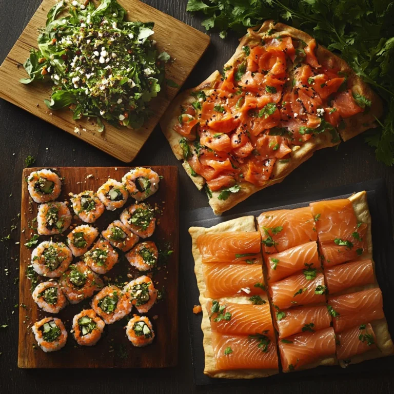 Seasoned salmon fillets brushed with lavender honey mixture on a parchment-lined baking sheet, ready for oven baking, highlighting the glossy marinade application