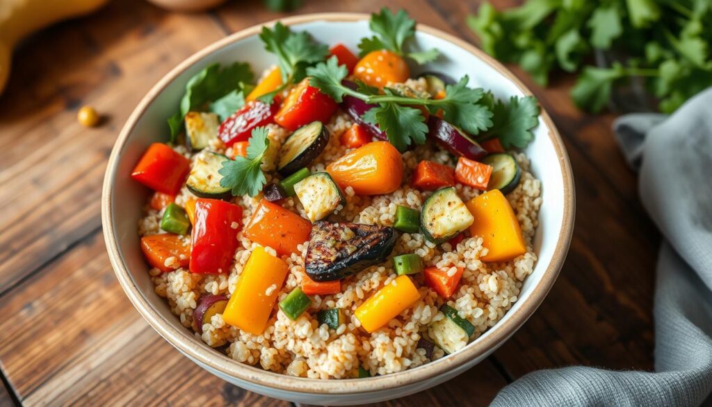 Quinoa bowl with veggies